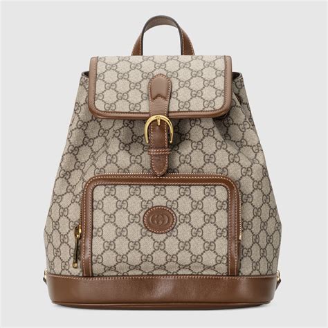 gucci backpack with interlocking g|Gucci interlocking gg shoulder bag.